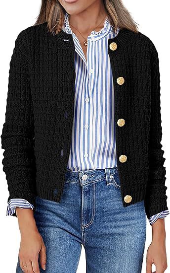 2024 Autumn/Winter Xiyin Hot Selling Knitted Striped Solid Color Commuter cardigan Women's Wear