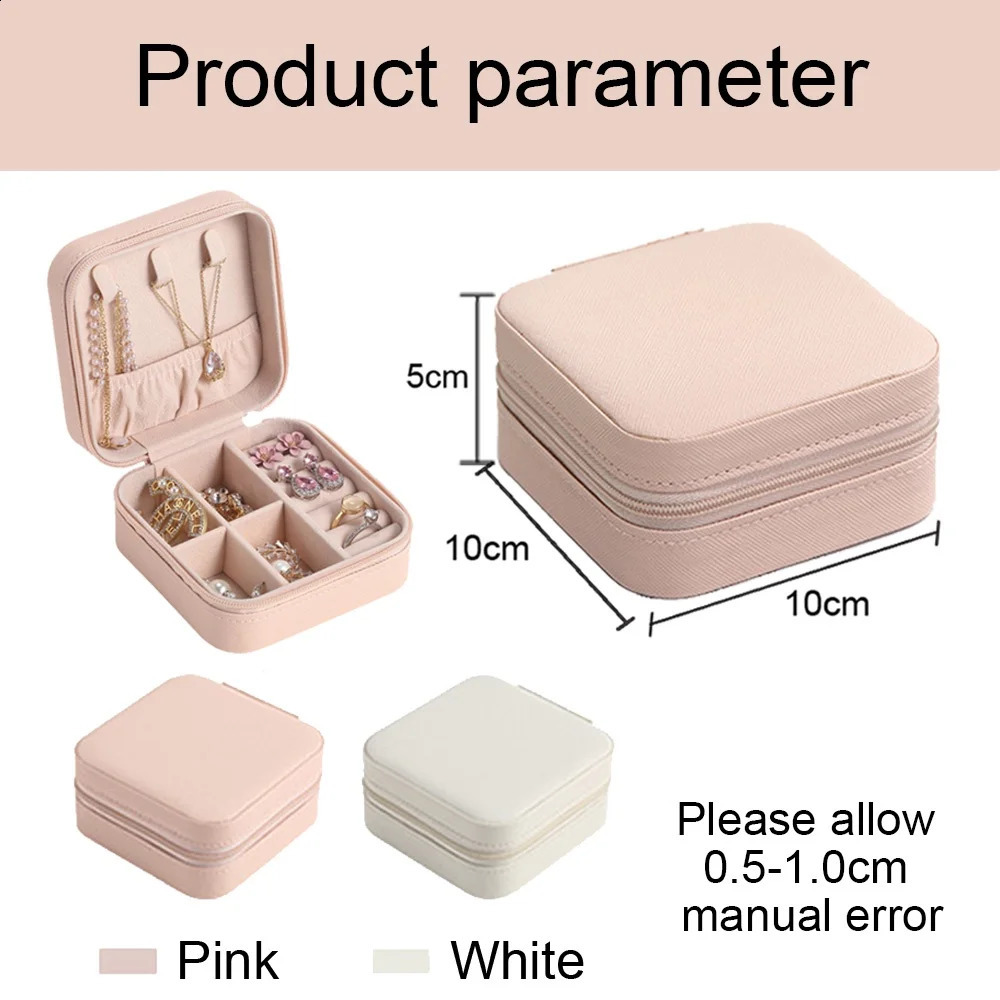 Personalized Rhinestone Initial Jewelry Box Travel Jewelry Case Mothers Day / Birthday / Holiday Gifts for Her Bridesmaid Party 240910