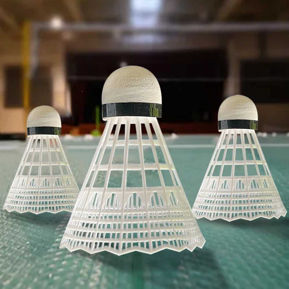 3/6 Pcs Durable Badminton Great Stability Badminton Shuttlecocks Outdoor Indoor Use PP Head Badminton for Beginner Practice Y240912
