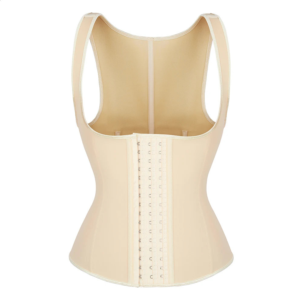 Latex corset vest weight loss sticker chest binding molding machine 9 steel waist trainer 240913