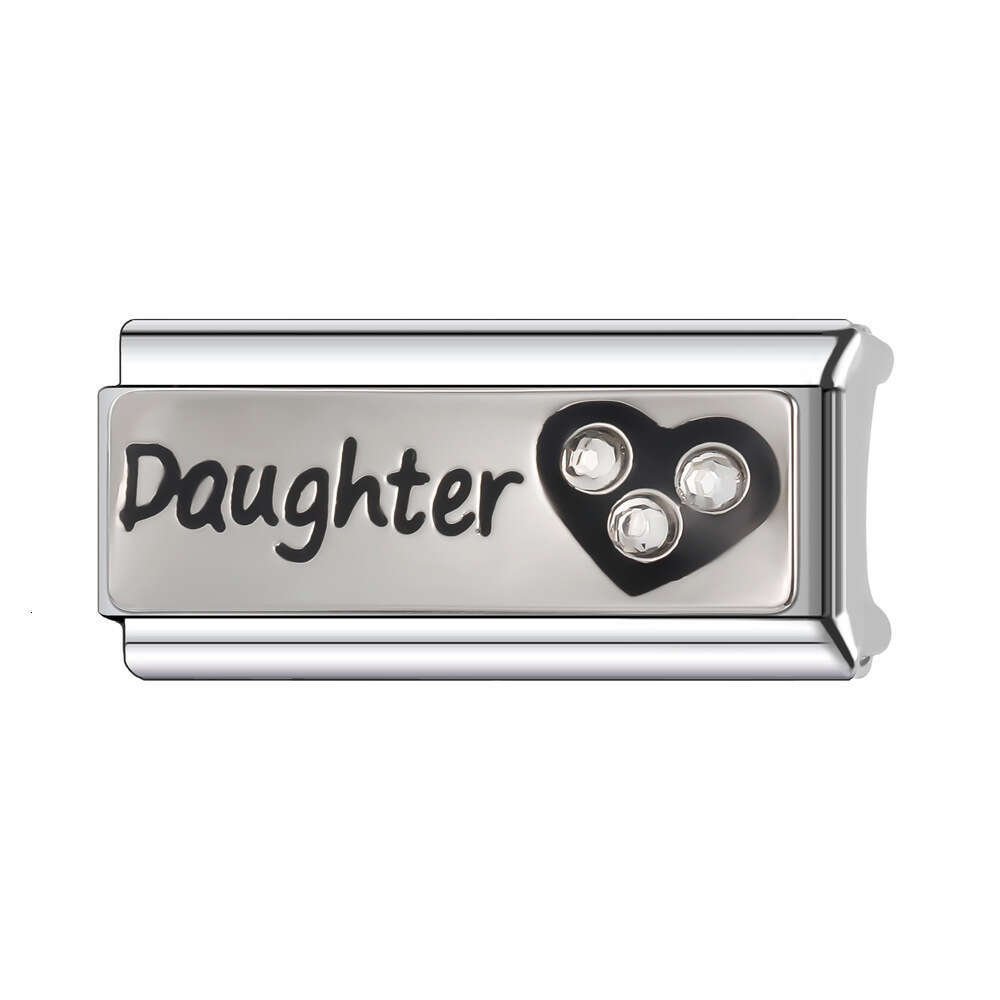 Hot Selg 9Mm Single Section Combination Italian Style Module Bracelet, Hand Decoration Splicing DIY Classic Pattern