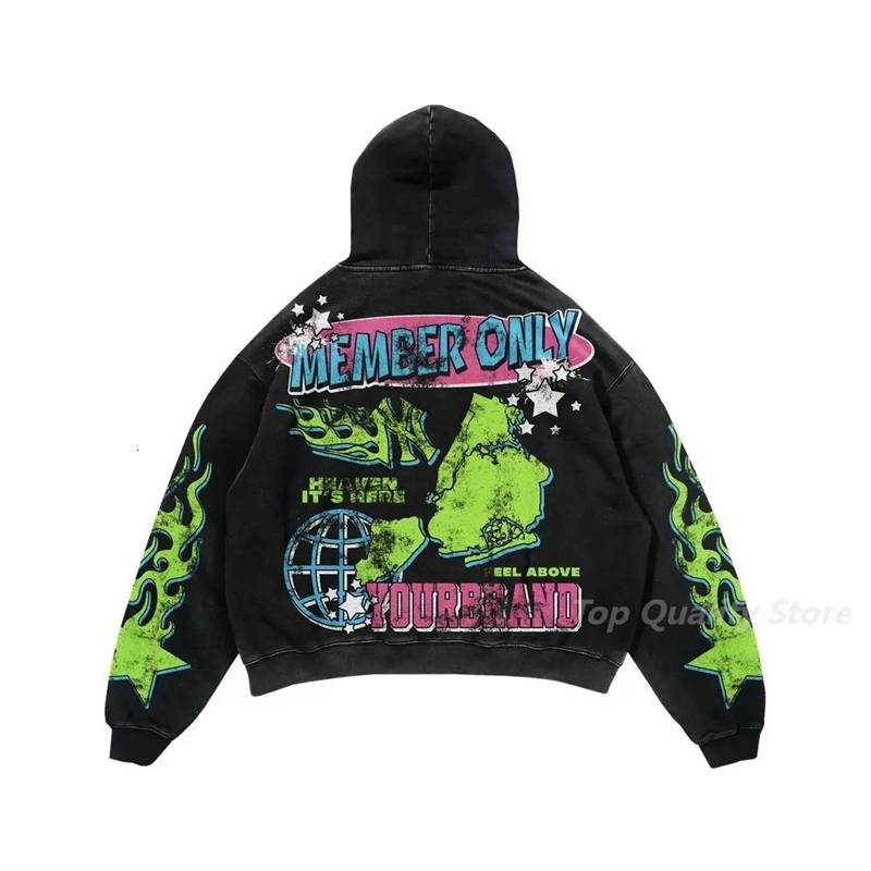 Oversized Letter Printing Tops Harajuku streetwear hoodies women tracksuit men Couples Sweatshirt Goth Y2k Clothes men clothing 240814