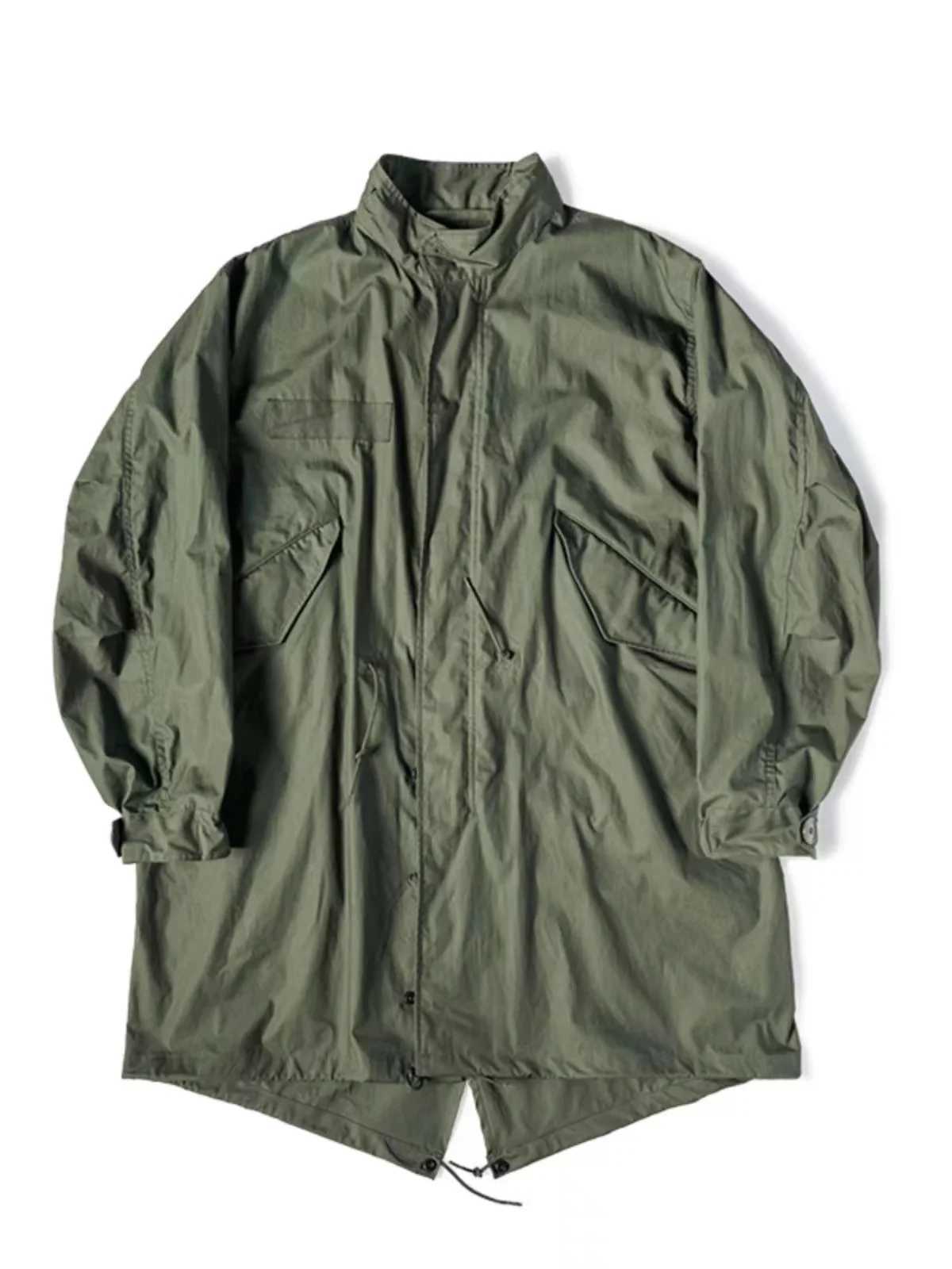 Rugged Bronson M-65 Fishtail Parka Shell Outdoor Water-Resistant Long Jacket Men Y240913