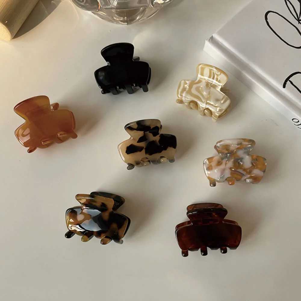 Sweet Mini Acetate Hair Clip for Women Girls Hair Claw Chic Barrettes Crab Hairpins Styling Claw Clips Fashion Hair AccessoriesX2409