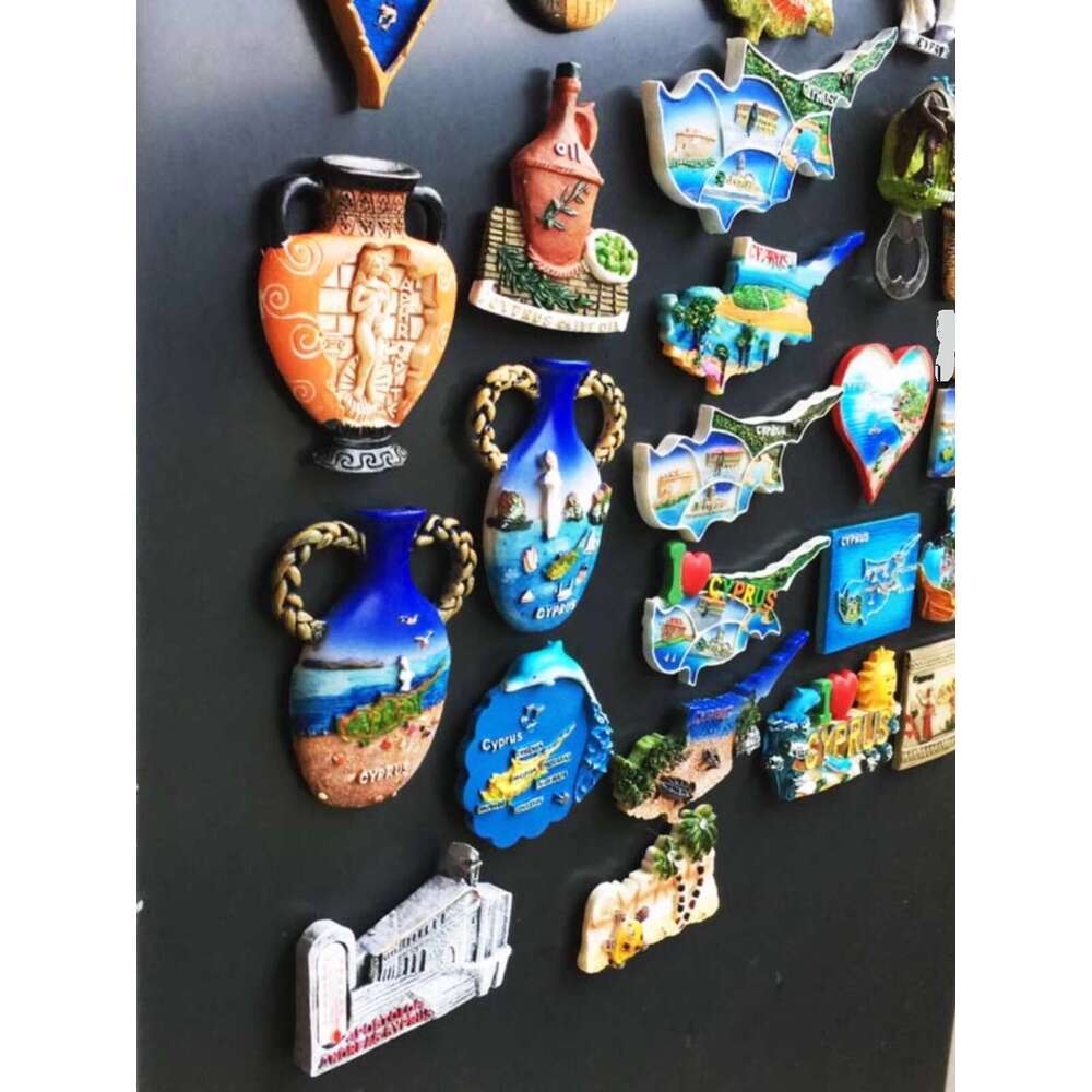 Mediterranean Cyprus Creative Travel Souvenir Gift Decorative arts and crafts Magnetic fridge magnets accompanied by hand gifts