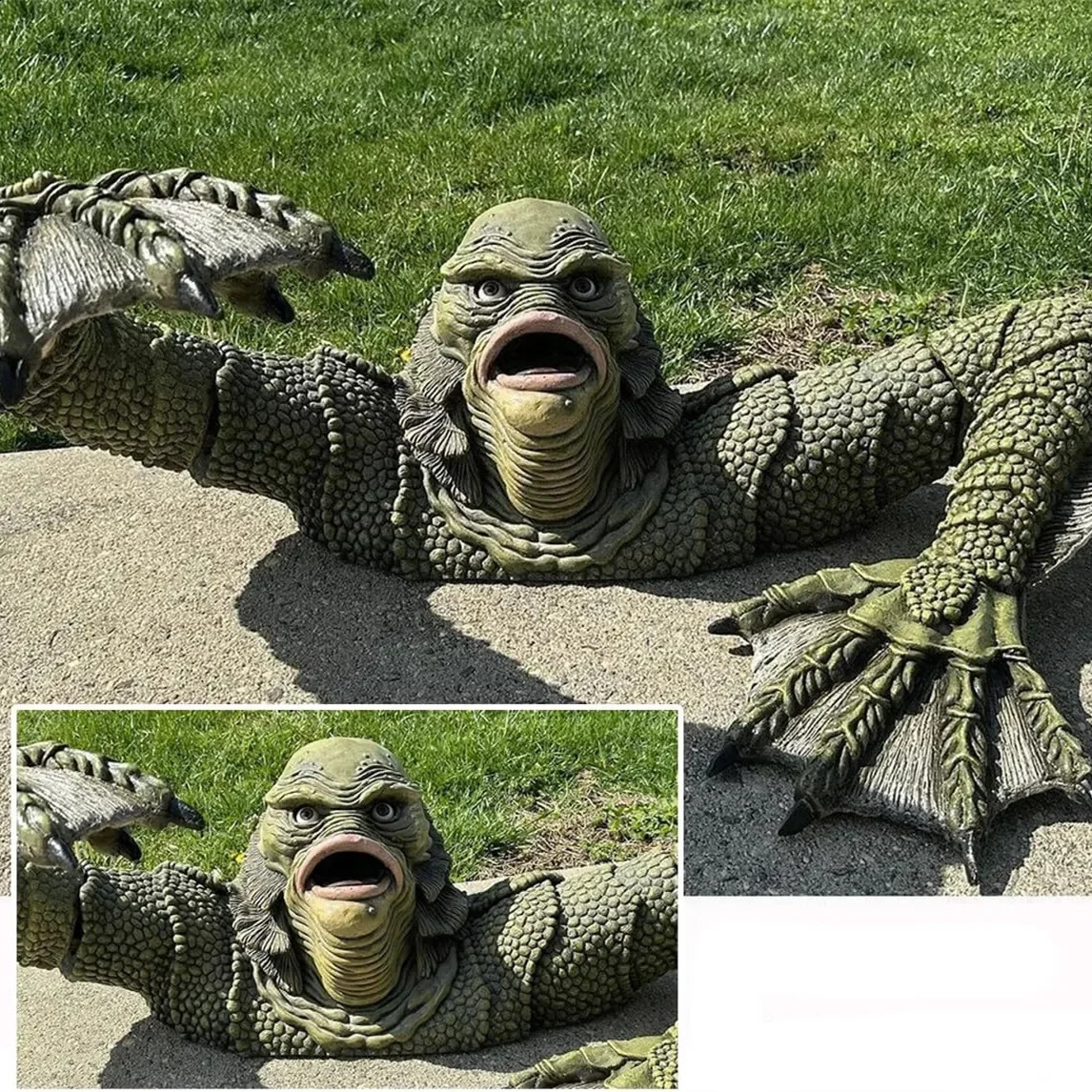 Creature From The Black Lagoon Grave Halloween Lizard Man Universal Monsters Walker Horror Wall DecorationClassic Garage Decor 240907
