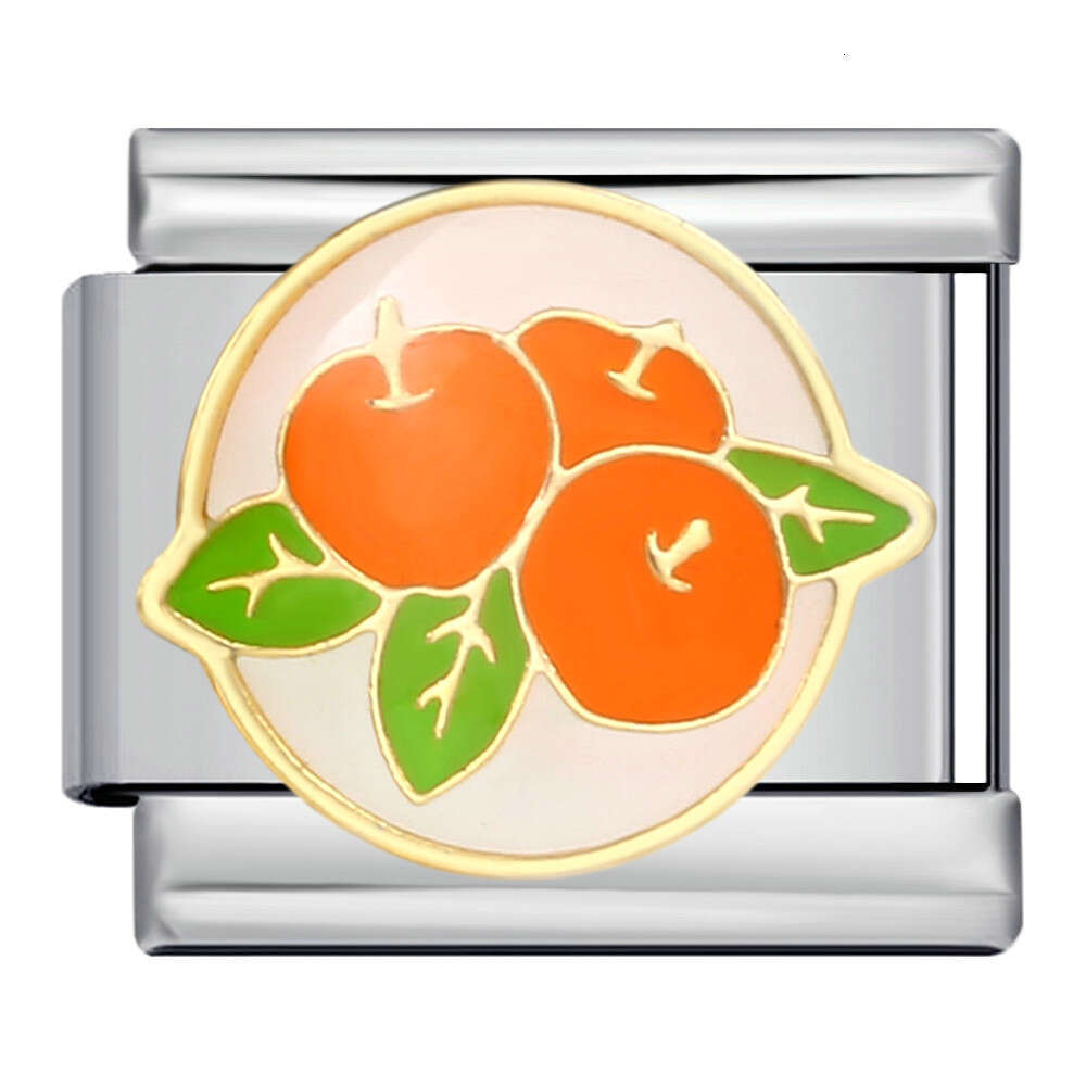 New Thangiving Series DIY Stainless Italian Module Bracelet Titanium Steel Welded Drip Oil Strap Chain Fit 9mm Bracelet Jewelry DIY Making Gifts