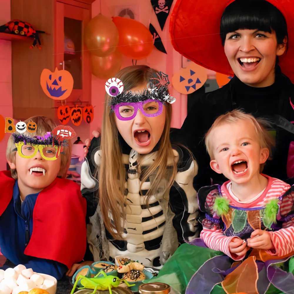 Other Fashion Accessories Scary Happy Halloween boo Glasses Spider Pumpkin skull kids Trick or Treat Party Decoration Cosplay Photo prop H240913