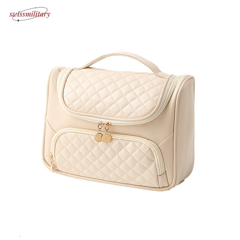 Swissmilitary New Makeup with High Appearance Value, Large Capacity, Portable, Waterproof Storage Bag, Travel Hook, Washing Bag #24