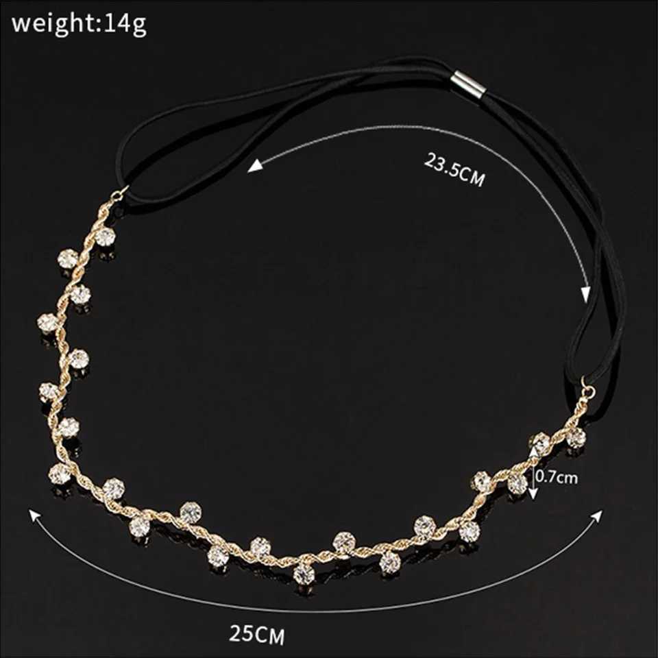 Crystal Rhinestones Head Bands Bridal Wedding Party Jewelry Hair Band Headdress Women Girls Temperament Hair Styling AccessoriesX240913