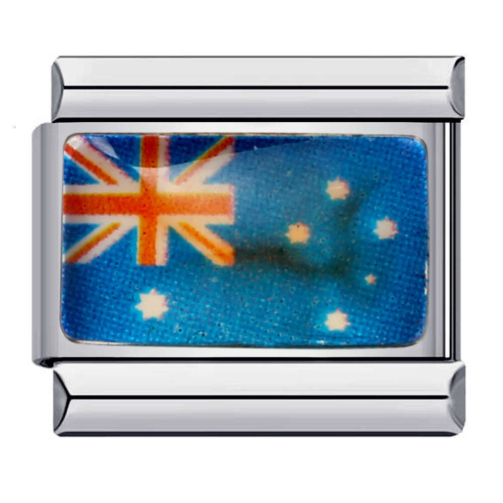 New Titanium Steel Welding Drip Oil Cartoon DIY Module Italian Charm Bracelet Fit 9mm Bracelet Jewelry DIY Making Gifts