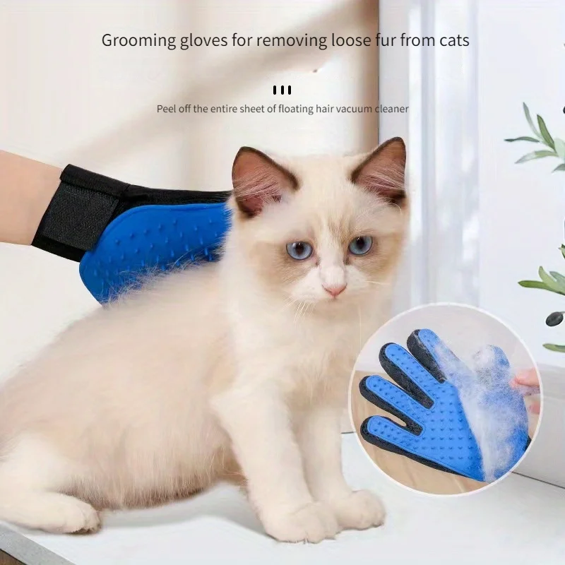 hair gloves guante gato brush for dog cat hair glove перчатка для кошек pet products brush for dog