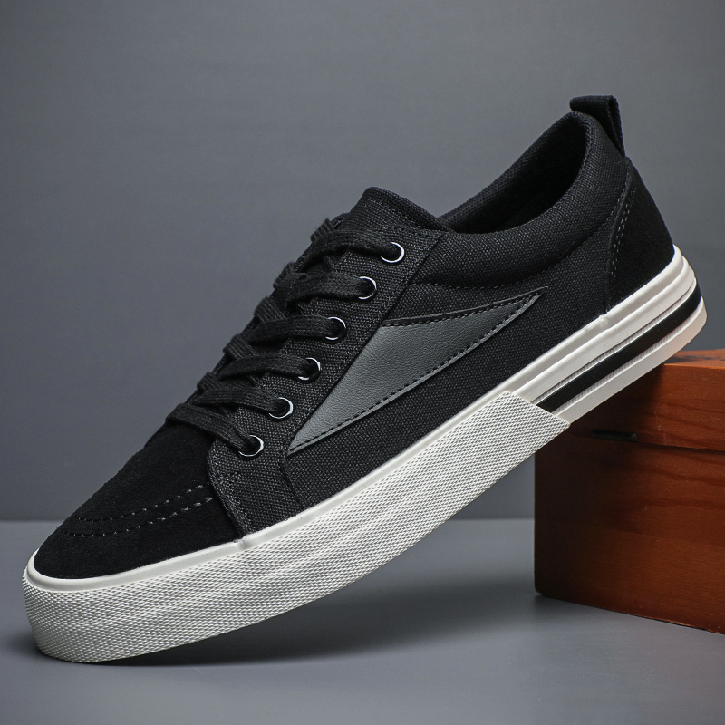 Men Luxury Casual Canvas Sneakers High Quality Skateboarding Shoes Lace Up Designer Shoes Vulcanized Sapatos Masculinos BD24009