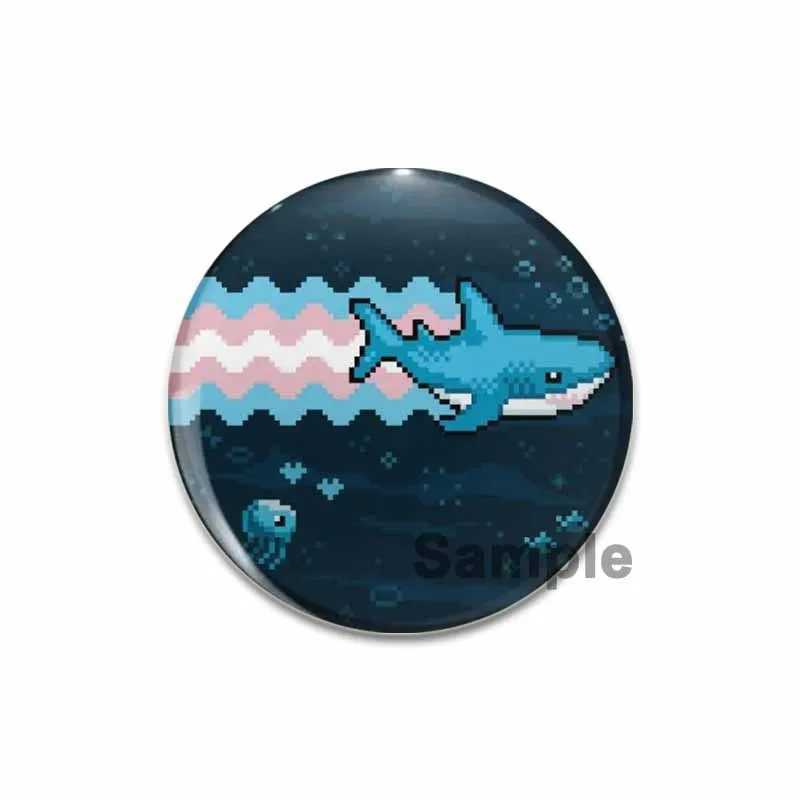 Characters in Anime Series Pins Funny Cat Raccoon Badge Interesting Cartoon Animals Brooches Backpack Clothes Gift AccessoryX240914