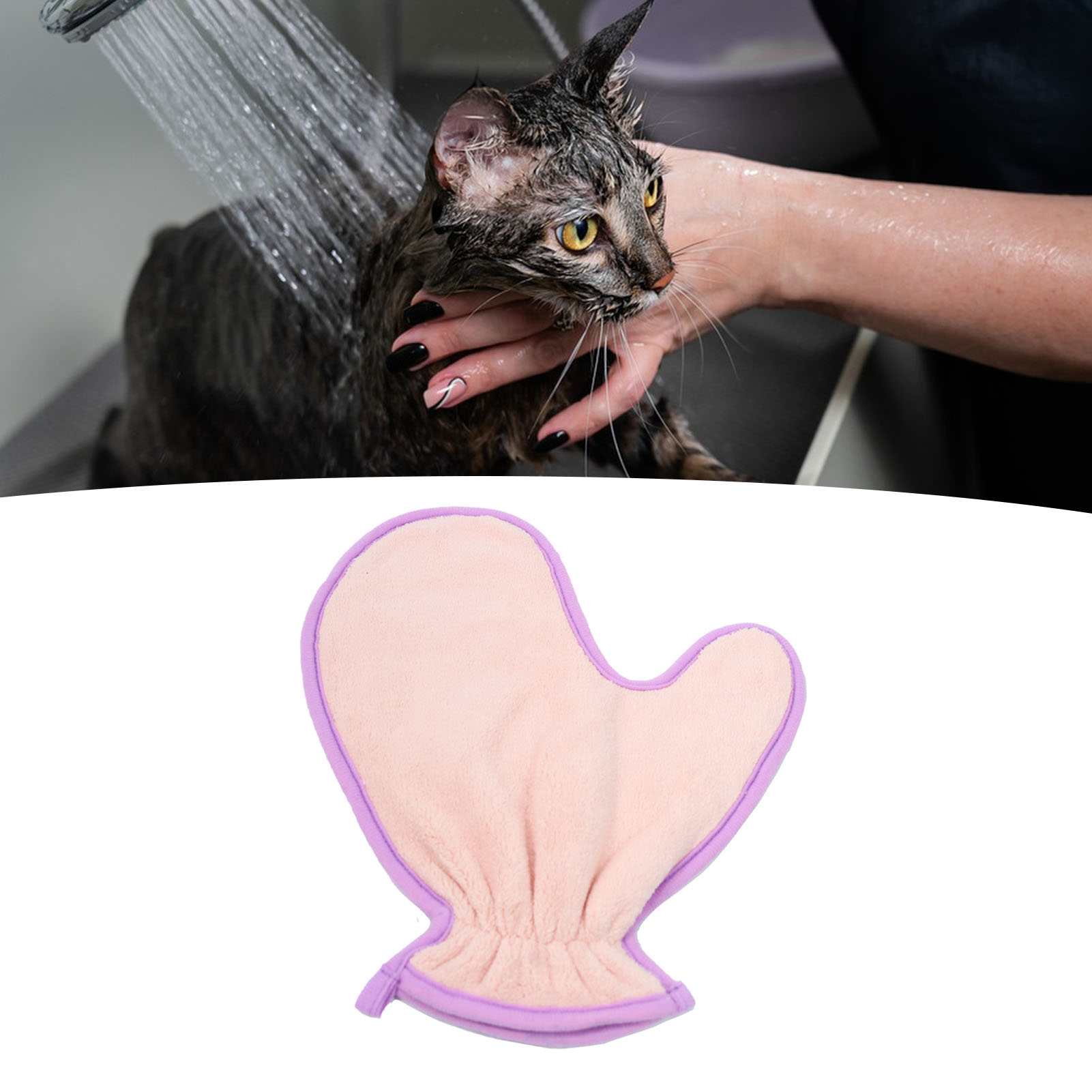 Pet Cleaning Towel Glove Fiber Super Absorbent Reusable Cat Dog Bath Towel Pet Care Tools