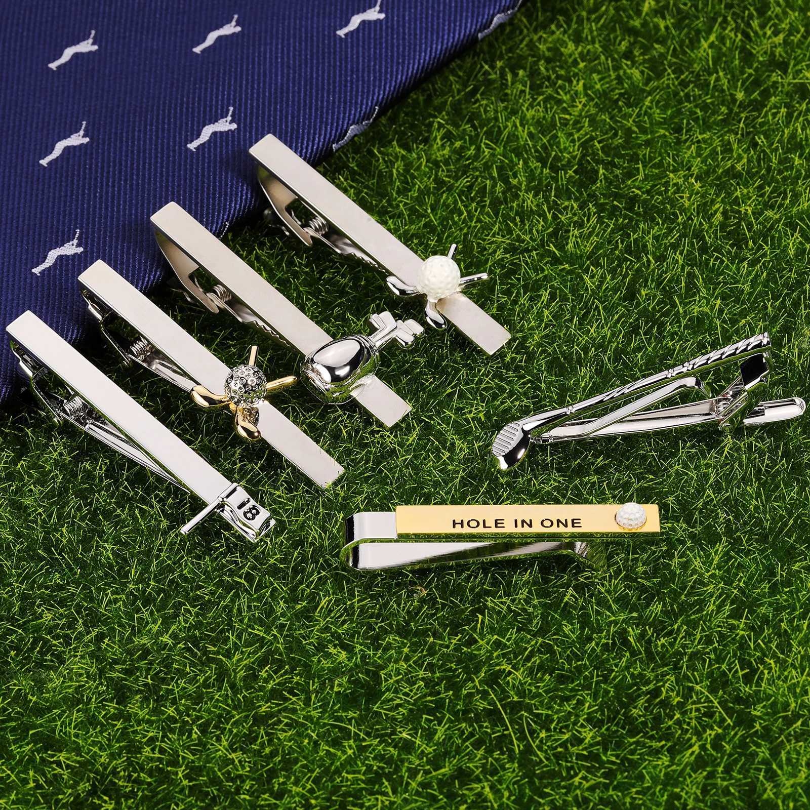 HAWSON Golf Tie Clips for men Mens Fashionable Neckties Accessories Mens Sports Collection Tie Clips GiftsX240914