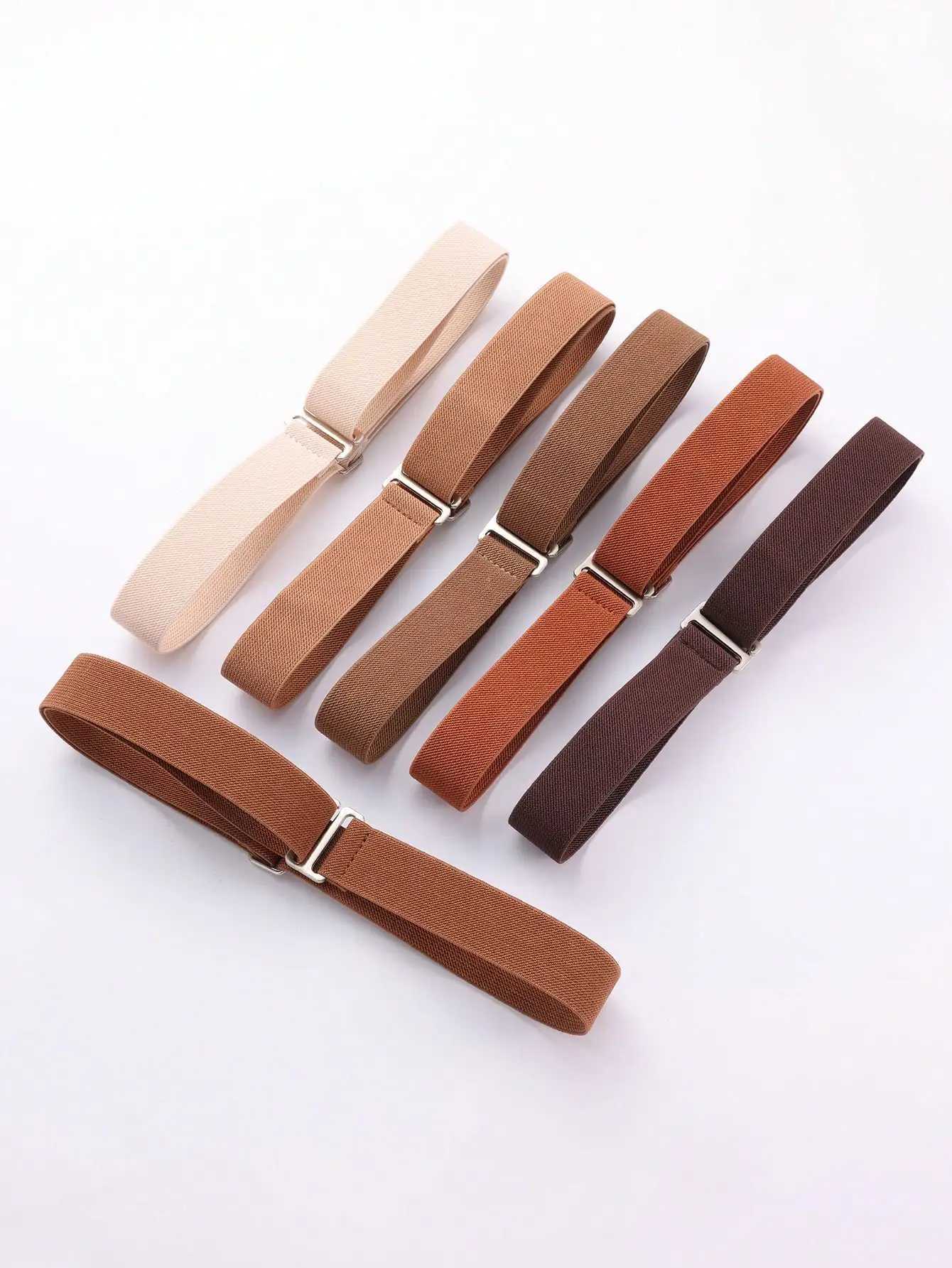 1pc Womens Elastic Comfortable Adjustable One-Size Anti-Slip Pants Belt Fits MostX240914
