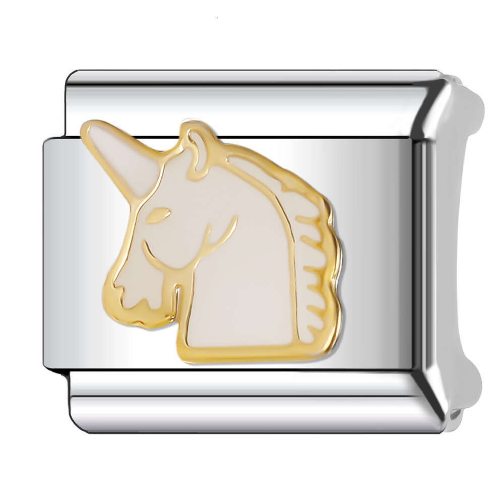 New Women's Gift beautiful butterfly dog elephant Bead Italian Charms Links Bangle Beads Fit 9mm Stainless Steel Bracelet Making DIY For Women Fa