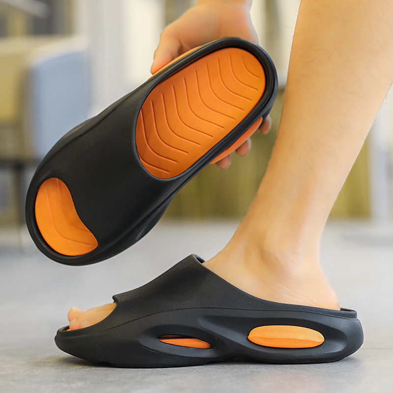 Men Slippers Indoor Outdoor Sandals Beach Trendy Comfortable Soft Sole Slides Mens Casual Shoes Mens Flip-flops Home Slippers