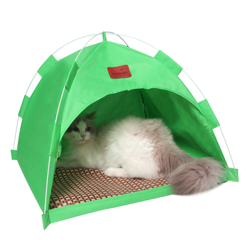 House Tent Semi-enclosed Summer Outdoor Tents Can Be Dismantled Washed Cat Beds Pet Products Supplies accessories