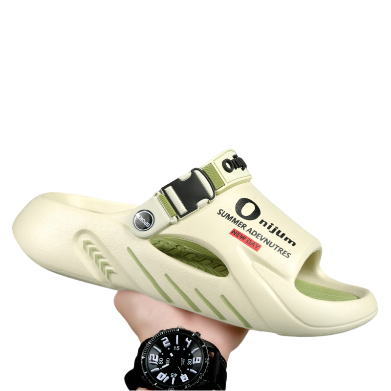 New Men's Slippers Outdoor Sandals Beach Comfortable Soft Slides Indoor Slippers Casual Shoes Men Outdoor Sandals Big Size 46 47