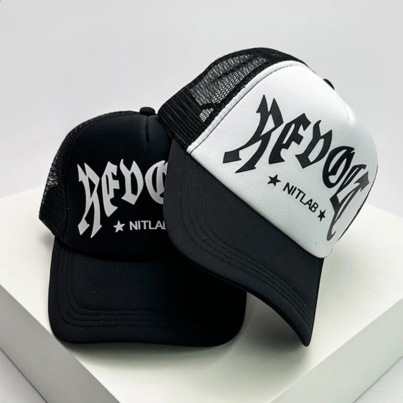Fashion Men Women Printed Letter Tiger Baseball Caps Breathable Sunshade Versatile Half Mesh Hats Hip Hop Cartoon Trend ins 240906