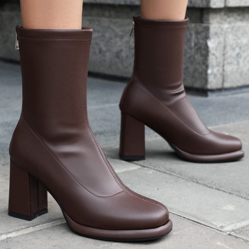 Winter Elegant Ankle Boots for Women 2024 Gold Sier Black White Short Boot Fashion Zipper Dance Party Shoes Lady Large Size 45 0a5e