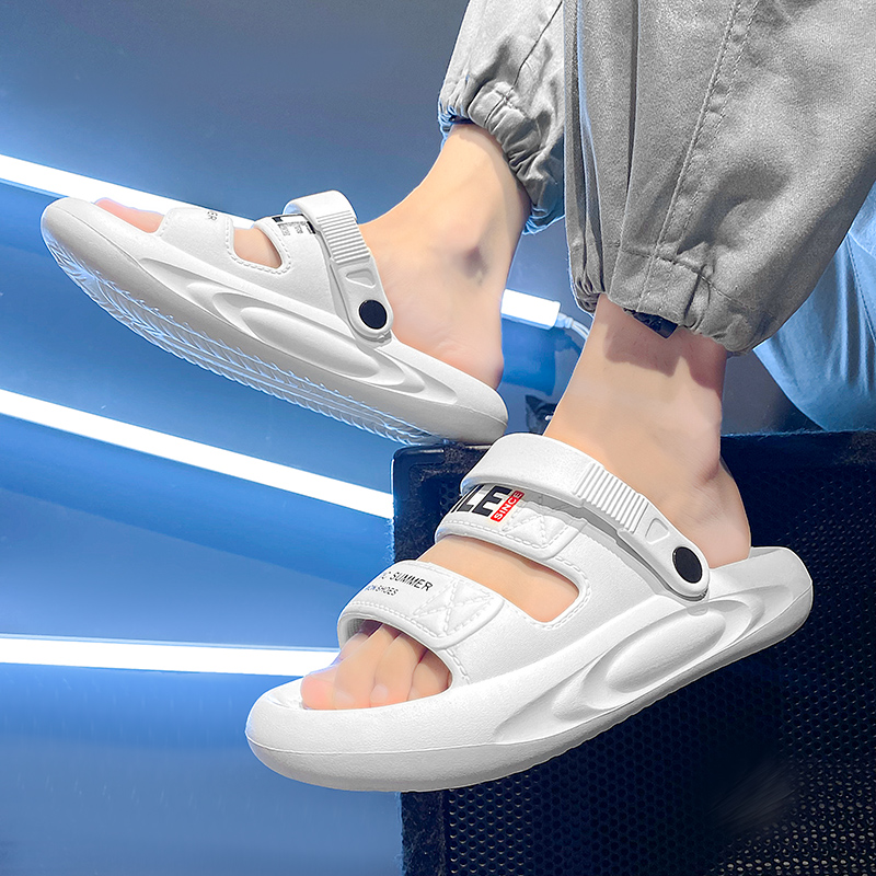 Men's Slippers Outdoor Sandals Beach Massage Comfortable Slides Thick Soft Clogs Water Shoes Men Casual Shoes Men Home Slippers