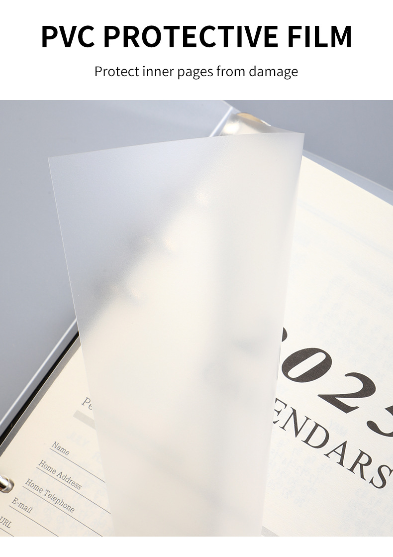 2025 Loose-leaf Calendar Refill - Minimalist Design for Planners and Organizers