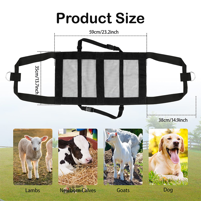 Foldable Hanging Weight Scale Sling With Adjustable Straps For Weighing Calves Lambs Goats Livestock Small Animals supplies