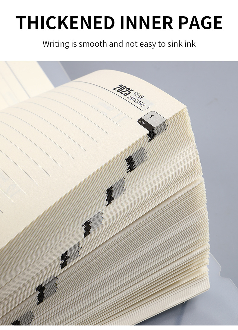 2025 Loose-leaf Calendar Refill - Minimalist Design for Planners and Organizers