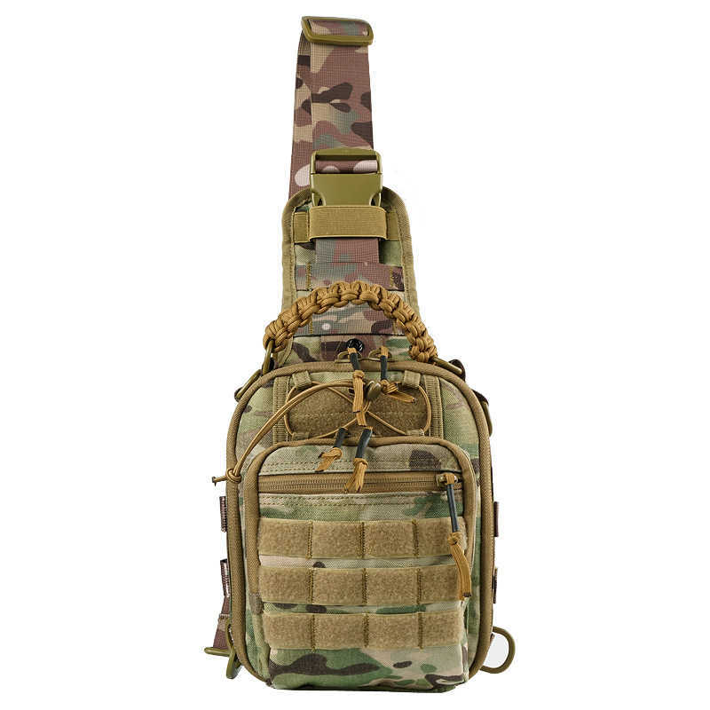 Outdoor sports multifunctional tactical chest Bag Messenger Bag men's women's single shoulder bag military fan tactical waterproof chest bag