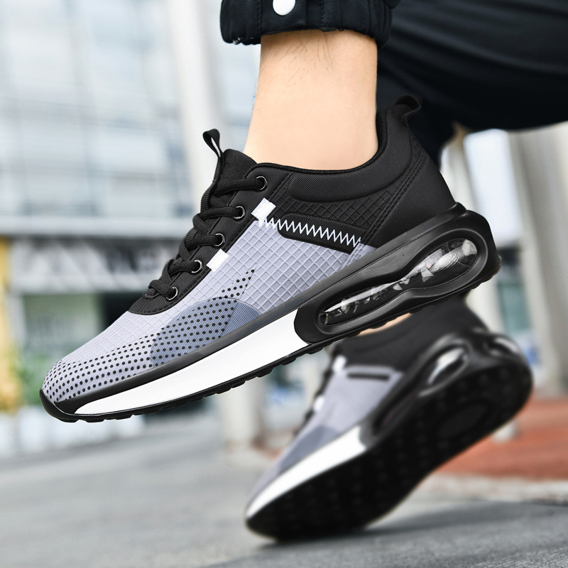Lightweight Air Cushion Sneakers for Men Soft Comfortable Sole Mesh Breathable Summer Casual Shoes Couples Big Size 36-46