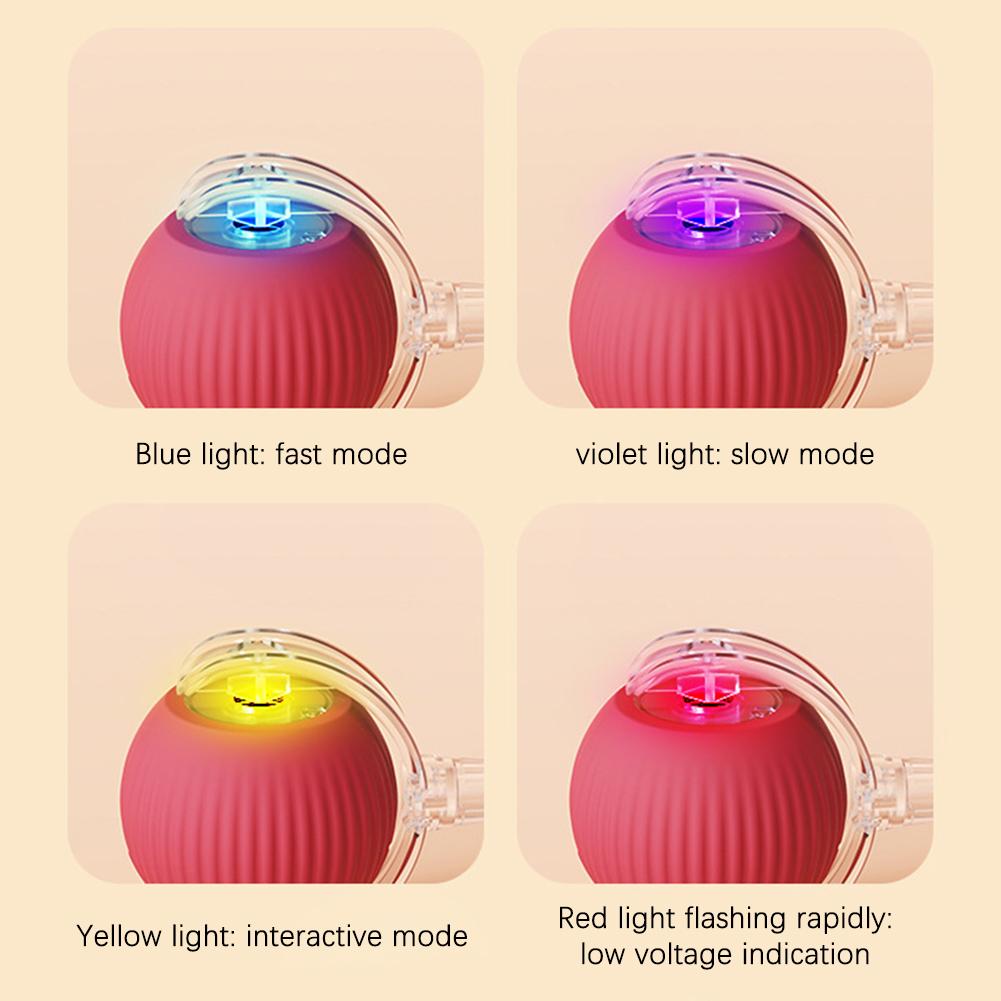 Smart Cat Toys Automatic Rolling Ball Fake Tail Rechargeable Electric Pet Interactive Toy Dog Cat Training Imitate Mouse Tail