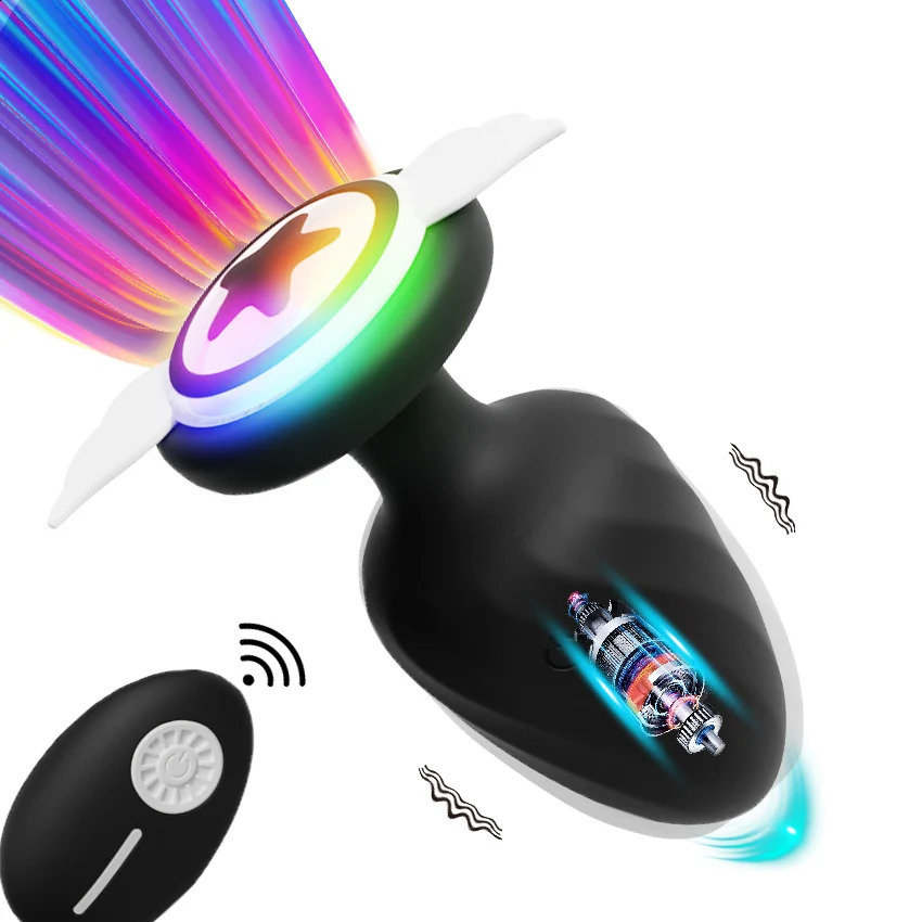 Led Anal Vibrator Plug For Women Men Wireless Remote Sex Toys Male Prostate Massage Vagina Vibrator Anus Butt Plug Adults Goods 240914