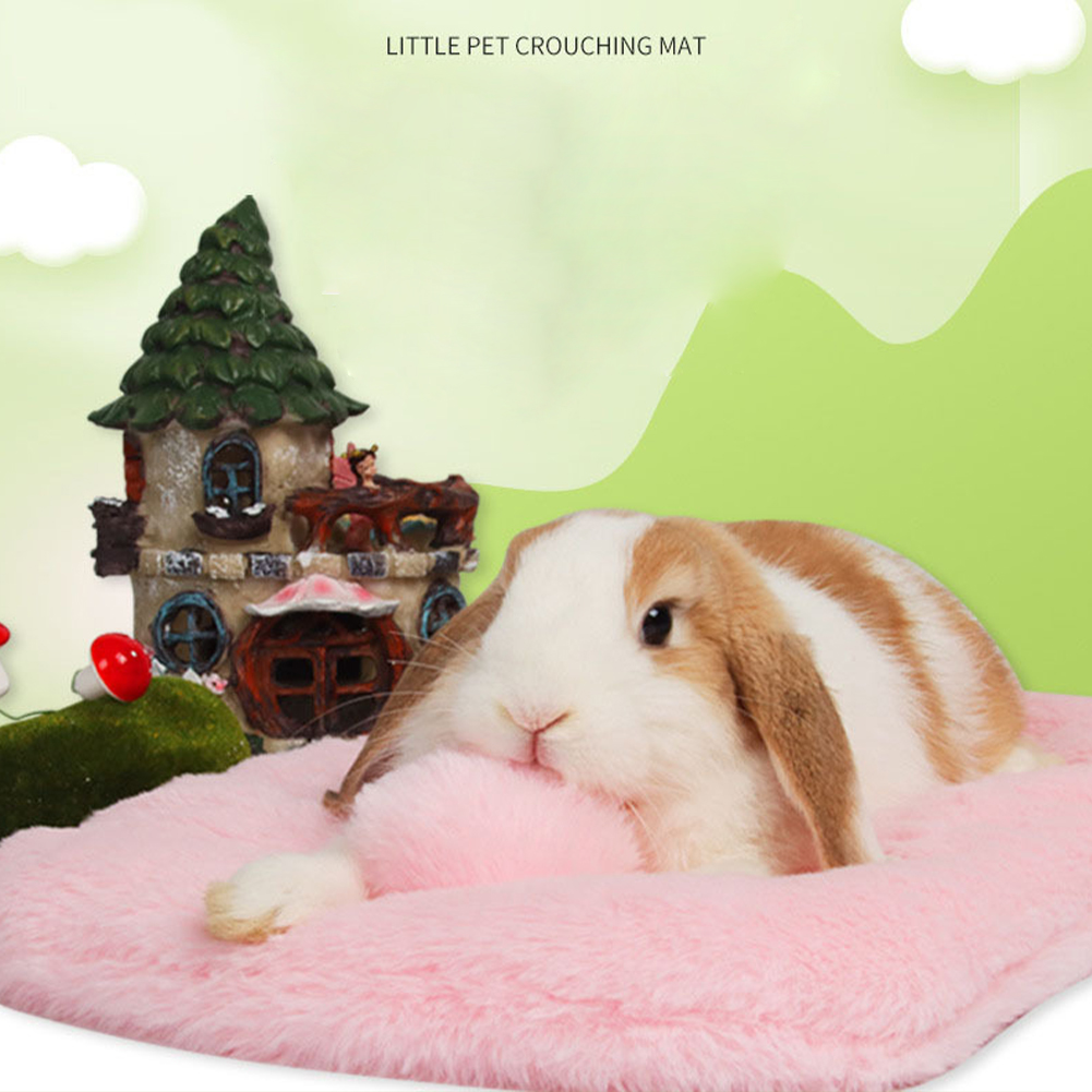 Rabbit Sleeping Beds Guinea Pig Warm Soft Mats Small Animals Winter Bed Pads For Rabbit Hamster Squirrel Chinchillas Ferret