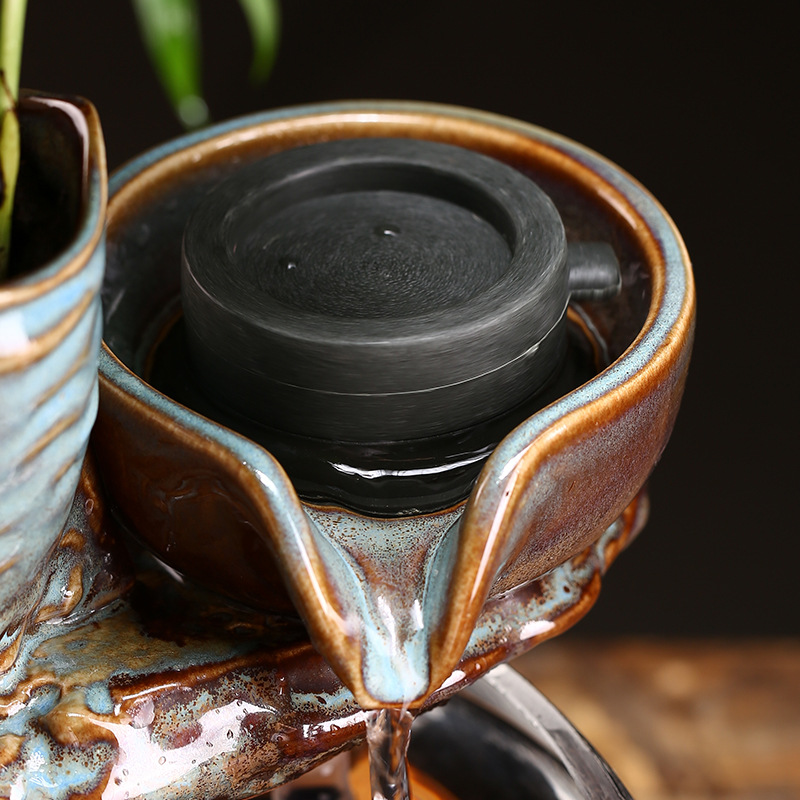 Tabletop Fountains Ornament Desktop Water Circulator Aquarium Flowing Function Fish Tank