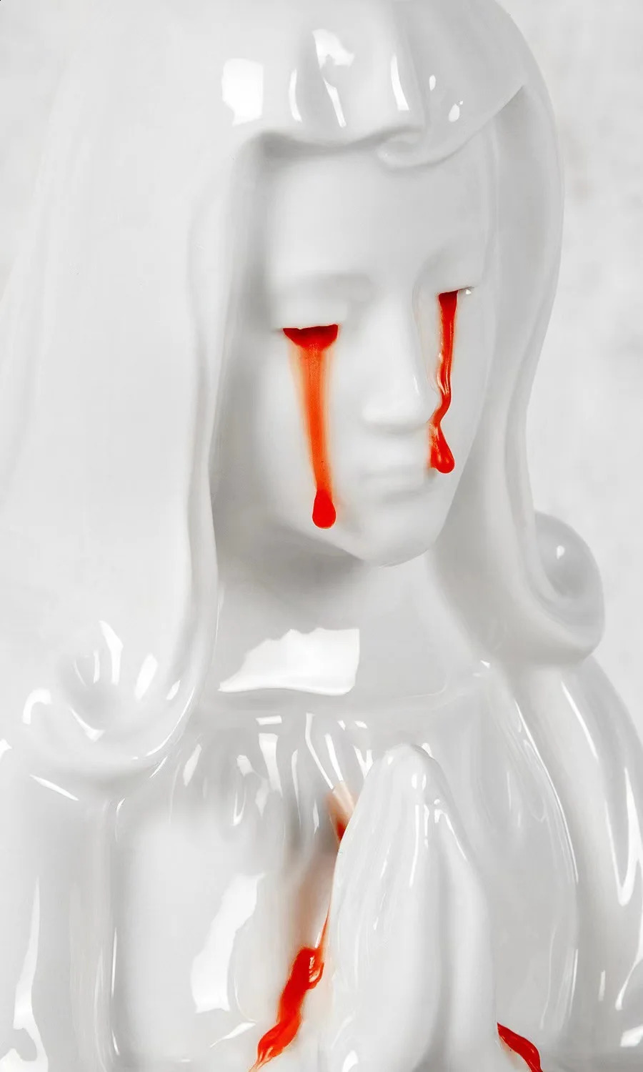 Halloween Decorations Weeping Mary Creative Candlestick Home Decoration Candle Holder Resin Crafts Ornaments 240904