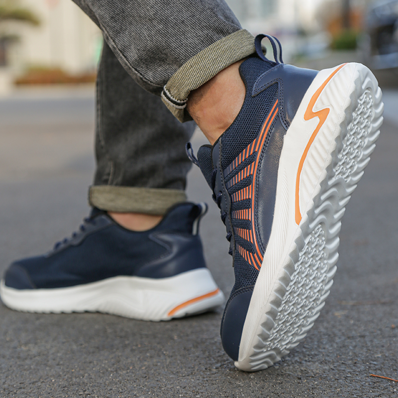 Safety Sport Women Breathable Sneakers Anti-Smash Steel Toe Work Men Lightweight Indestructible Shoes Male e4f1