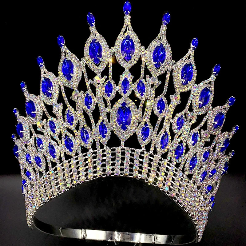Miss Universe Wedding Crown Queen Tiara Party Stage Show Hair Jewelry for Pageant 240903
