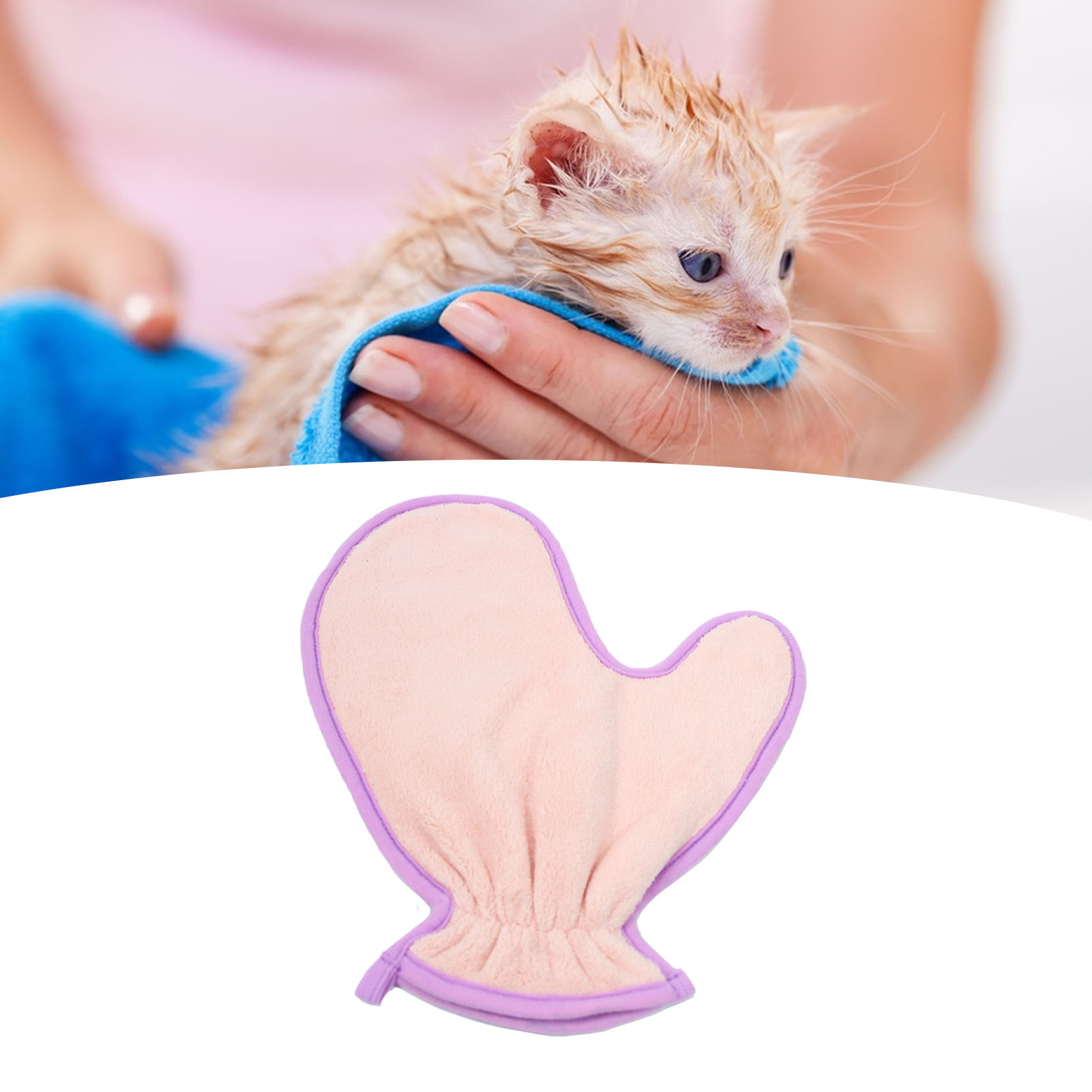 Pet Cleaning Towel Glove Fiber Super Absorbent Reusable Cat Dog Bath Towel Pet Care Tools