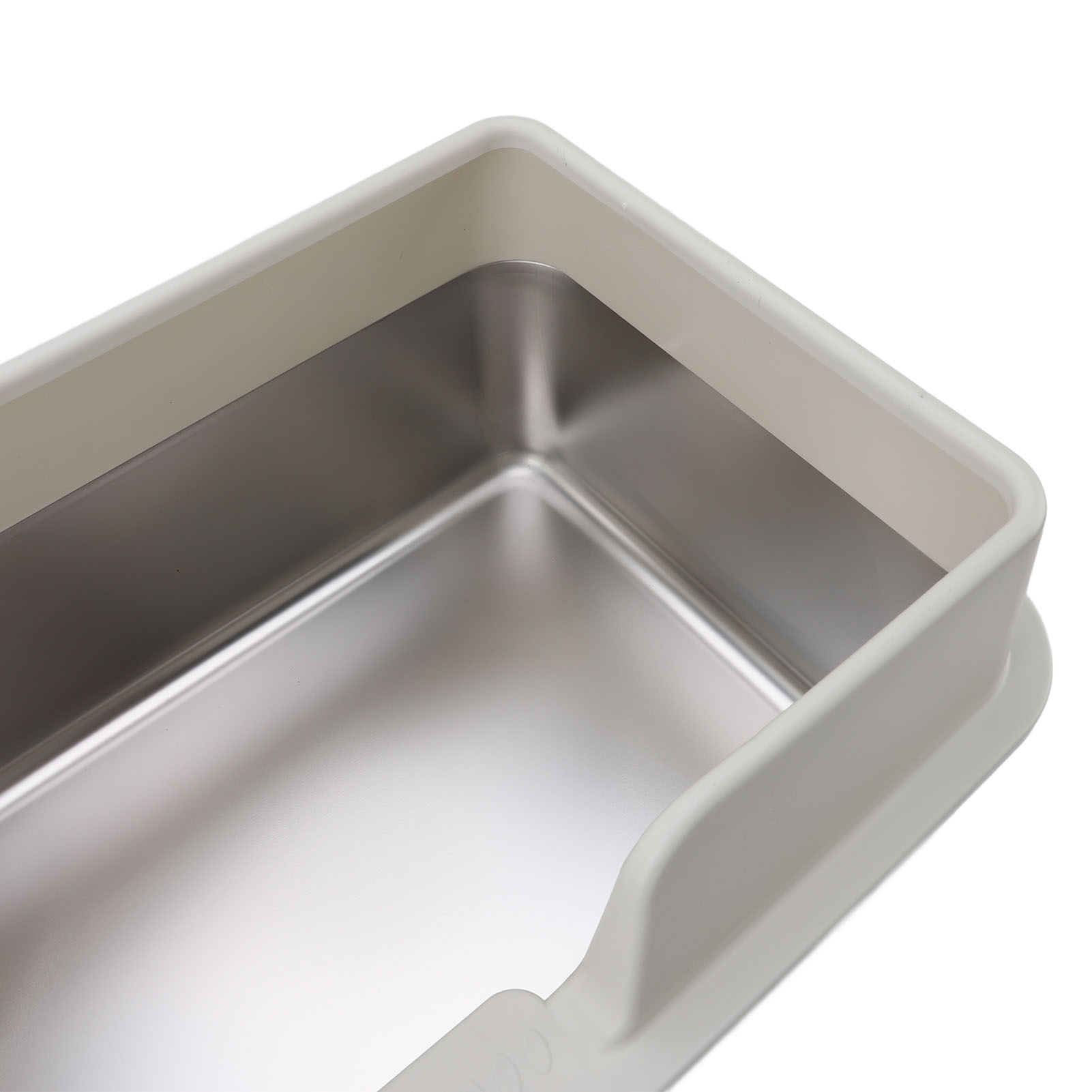 ​​Versatile Cat Litter Box Splash Proof ​Stainless Steel Car Litter Pan High Capacity Cat Toilet With Scoop