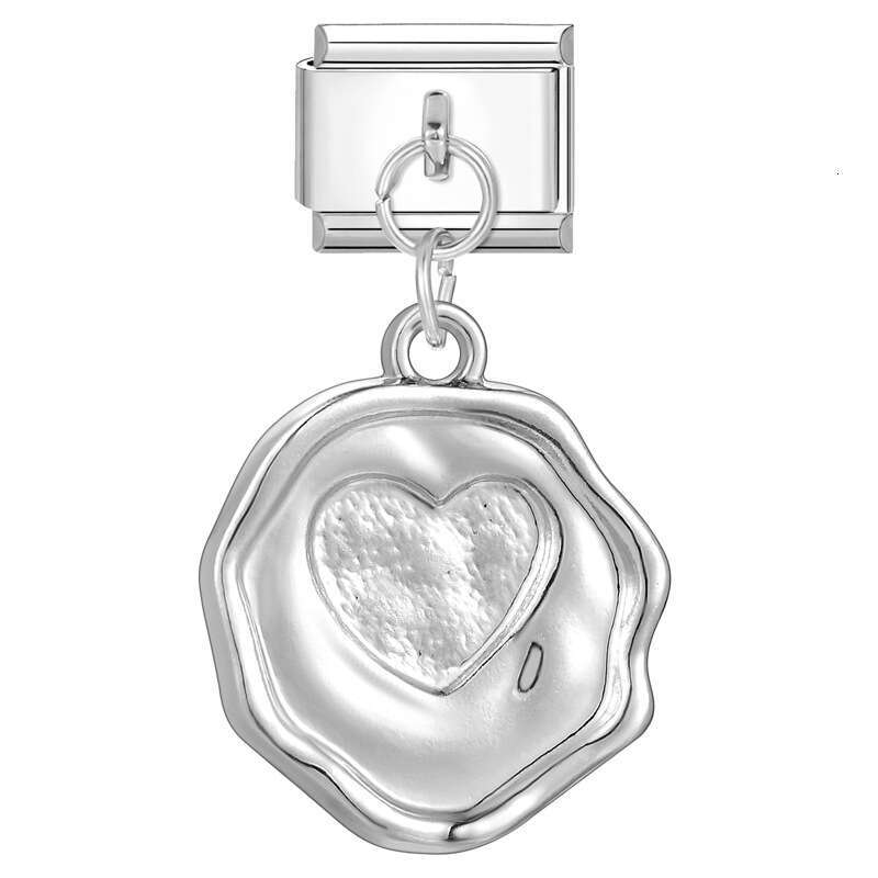 New Women's Gift cat heart flower Pendant Italian Charms Links Bangle Beads Fit 9mm Stainless Steel Bracelet Making DIY For Women Fashion Jewelry