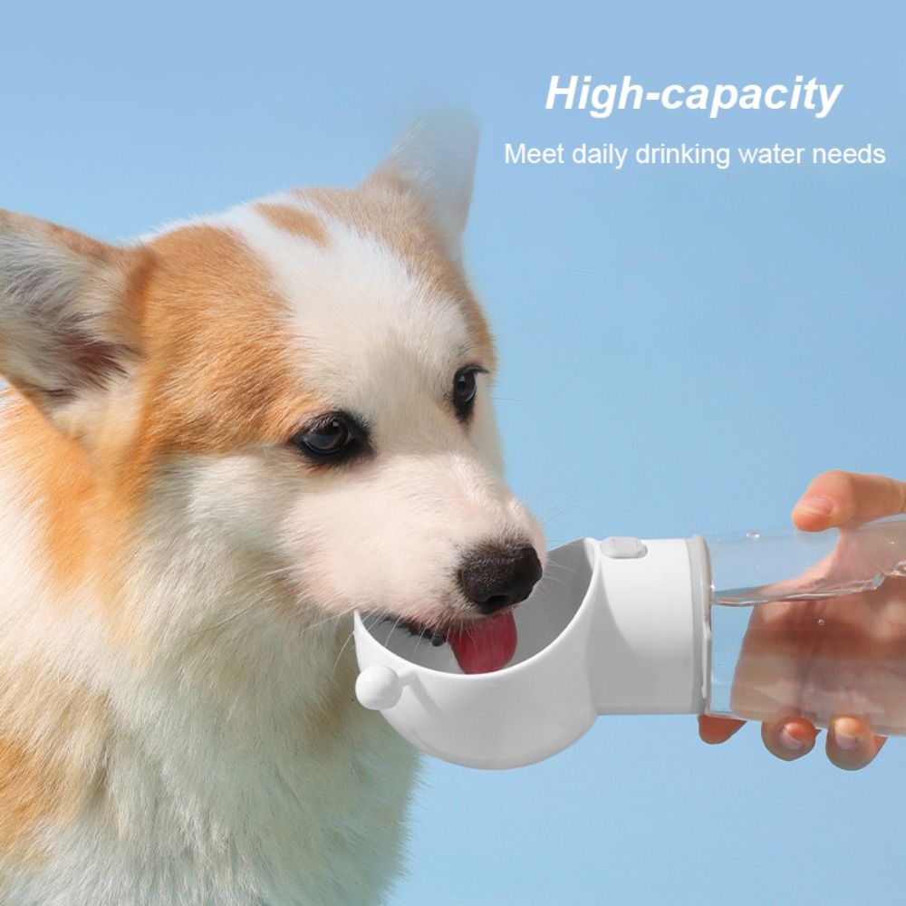 free shipping Practical 565ml Dog Water Bottle Outdoor Portable Puppy Drinking Bowl Lightweight Pet Supplies Travel