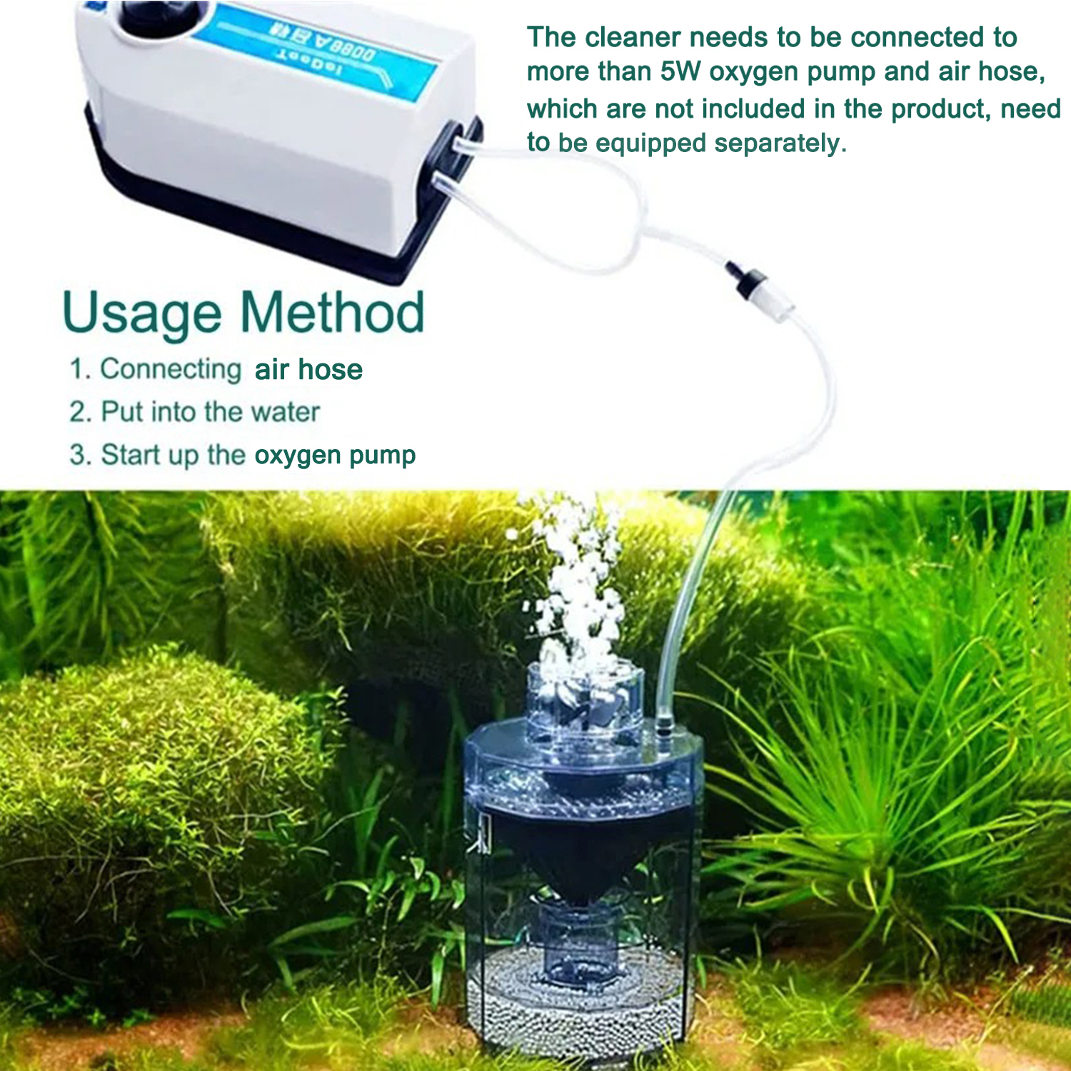 Fish Stool Suction Collector Fish Tank Filter Aquarium Tank Fully Automatic Fish Dung Suction Separator