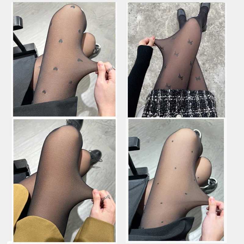 300g New Womens Fleece Tights Sexy Print Stockings Winter Warm Leggings Fashion High-Elastic Thermal Pantyhose Skin EffectX240914