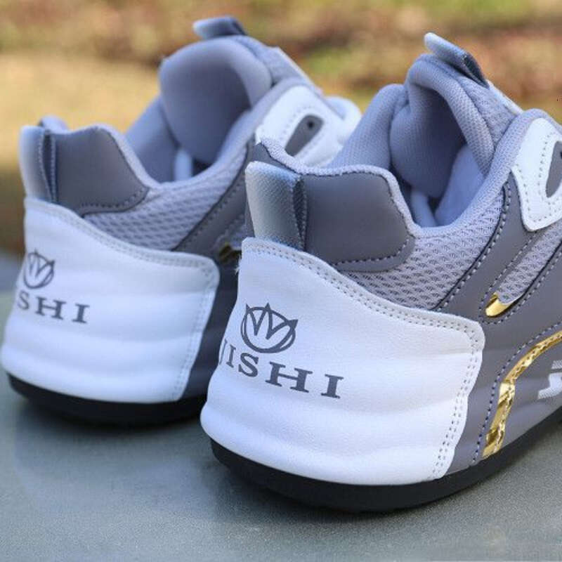 Men Autumn Fashion Mesh Breathable Lightweight Casual Shoes New Comfortable Soft Bottom Flats Lace Up Sneakers