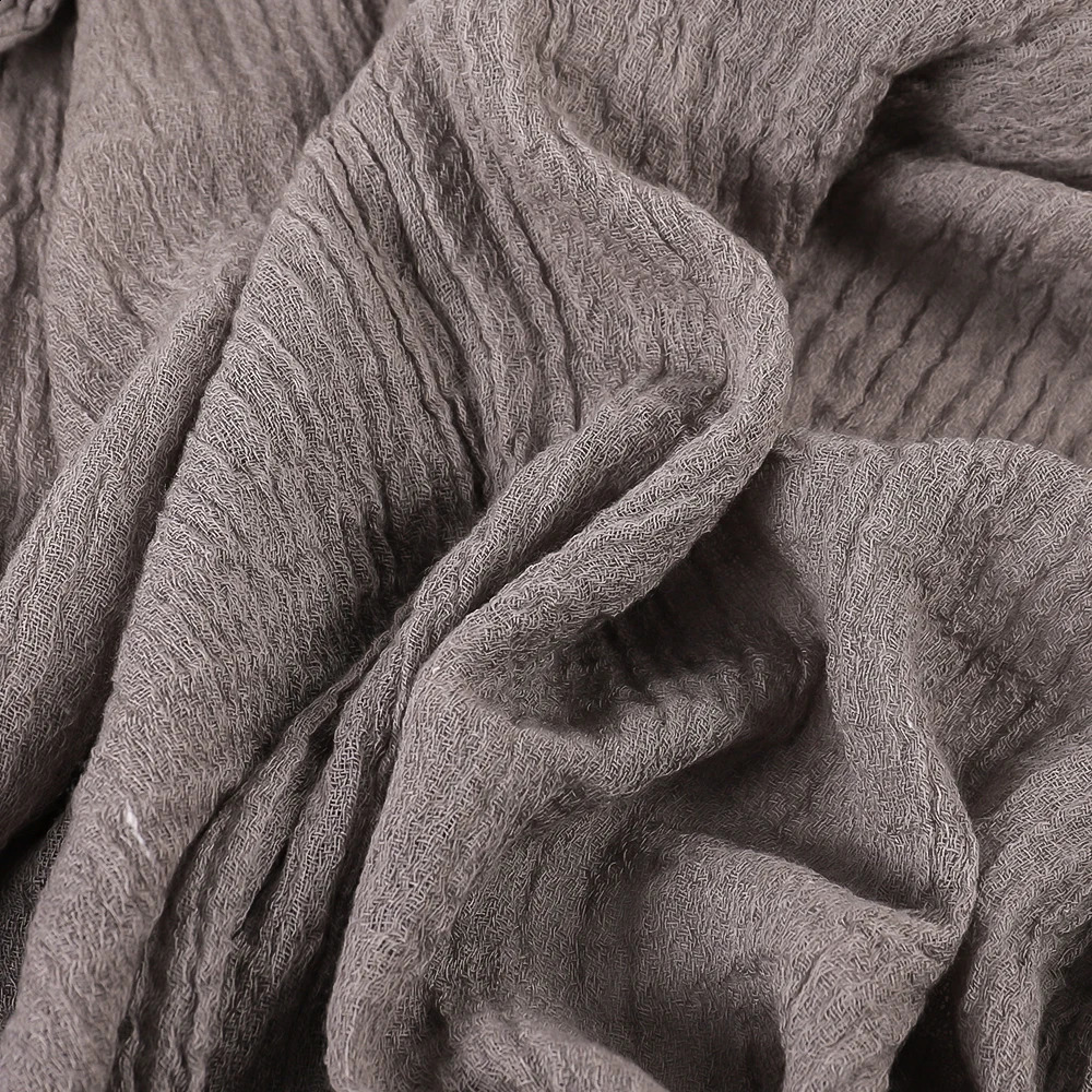 Autumn Winter Women Warm Scarf Simple Solid Plain Linen Cotton Muslim Shawls Kerchief Wrap Head Hair Pashmina Stoles 240912