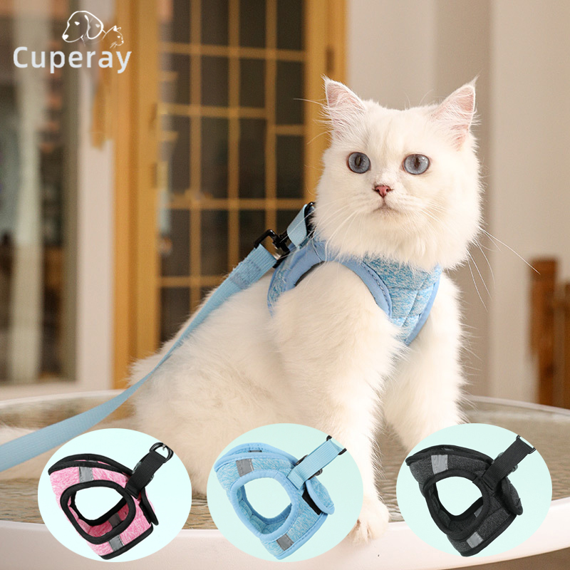 Cat Harness and Leashes Set To Prevent Break-out and Go Out,vest-type Cat Walking Rope,comfortable and Durable Kitten Harnesses