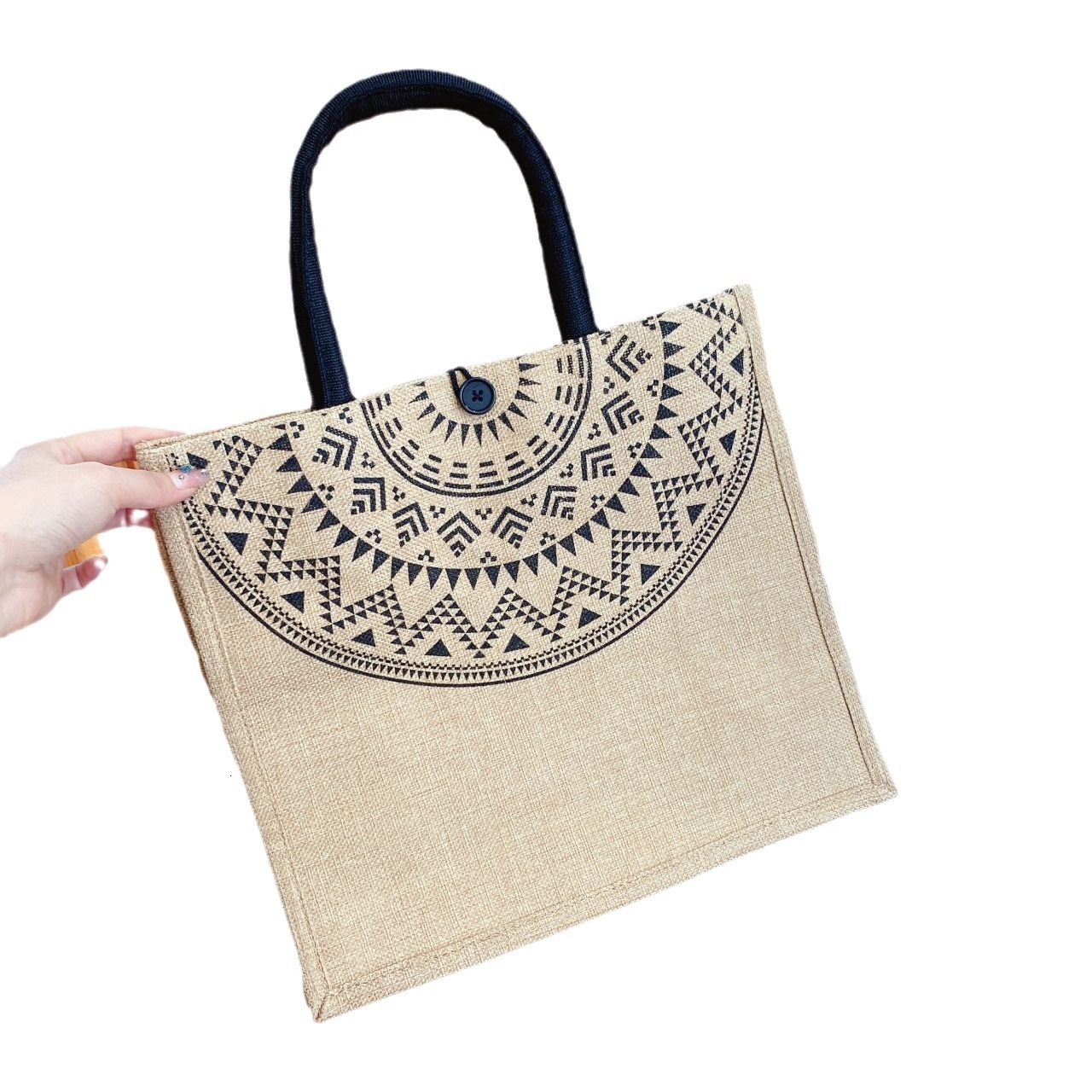 Instagram New Fashion Designer Women's Bag Women's Office Personalized Print Large Capacity Bento Women's Letter Paper Handbag Tote Bag